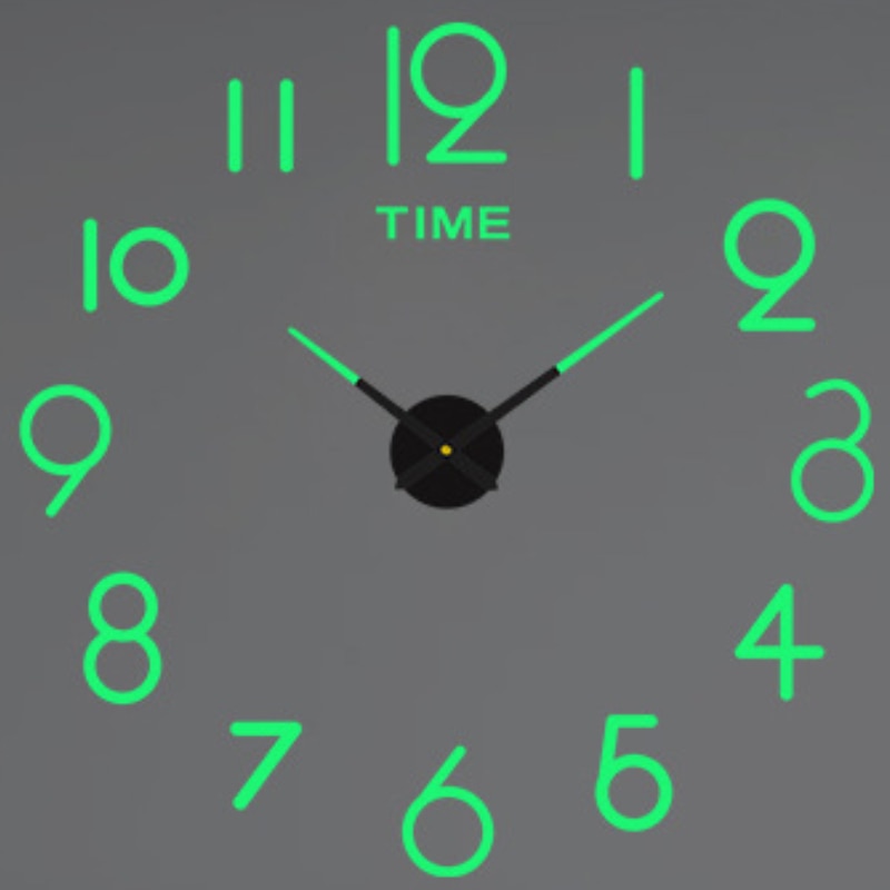 Modern Design Large Wall Clock 3D DIY Quartz Clocks Fashion Watches Acrylic Mirror Stickers Living Room - The Well Being The Well Being 015 Luminous / 3D Diameter 60-90CM The Well Being Modern Design Large Wall Clock 3D DIY Quartz Clocks Fashion Watches Acrylic Mirror Stickers Living Room