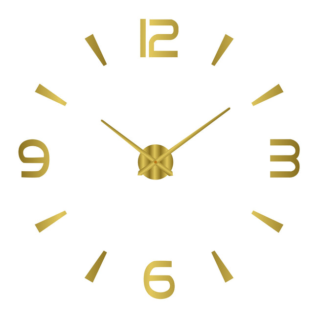 Modern Design Large Wall Clock 3D DIY Quartz Clocks Fashion Watches Acrylic Mirror Stickers Living Room - The Well Being The Well Being 053 Gold / 3D Diameter100-130CM The Well Being Modern Design Large Wall Clock 3D DIY Quartz Clocks Fashion Watches Acrylic Mirror Stickers Living Room