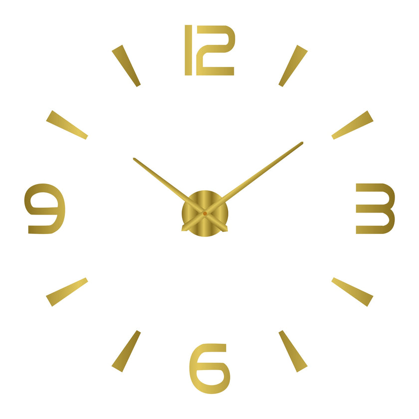 Modern Design Large Wall Clock 3D DIY Quartz Clocks Fashion Watches Acrylic Mirror Stickers Living Room - The Well Being The Well Being 053 Gold / 3D Diameter100-130CM The Well Being Modern Design Large Wall Clock 3D DIY Quartz Clocks Fashion Watches Acrylic Mirror Stickers Living Room