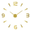 Modern Design Large Wall Clock 3D DIY Quartz Clocks Fashion Watches Acrylic Mirror Stickers Living Room - The Well Being The Well Being 053 Gold / 3D Diameter100-130CM The Well Being Modern Design Large Wall Clock 3D DIY Quartz Clocks Fashion Watches Acrylic Mirror Stickers Living Room