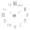 Modern Design Large Wall Clock 3D DIY Quartz Clocks Fashion Watches Acrylic Mirror Stickers Living Room - The Well Being The Well Being 013 Silver / 3D Diameter 60-90CM The Well Being Modern Design Large Wall Clock 3D DIY Quartz Clocks Fashion Watches Acrylic Mirror Stickers Living Room