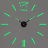 Modern Design Large Wall Clock 3D DIY Quartz Clocks Fashion Watches Acrylic Mirror Stickers Living Room - The Well Being The Well Being 056 Luminous / 3D Diameter100-130CM The Well Being Modern Design Large Wall Clock 3D DIY Quartz Clocks Fashion Watches Acrylic Mirror Stickers Living Room