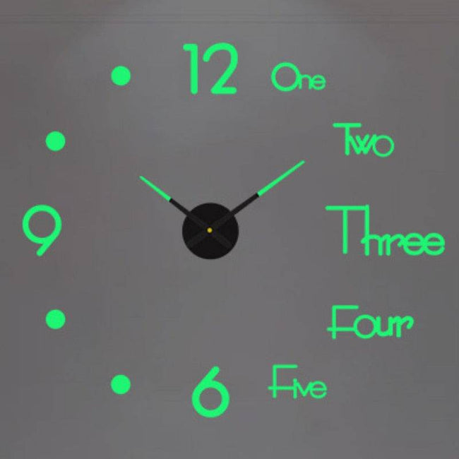 Modern Design Large Wall Clock 3D DIY Quartz Clocks Fashion Watches Acrylic Mirror Stickers Living Room - TheWellBeing4All