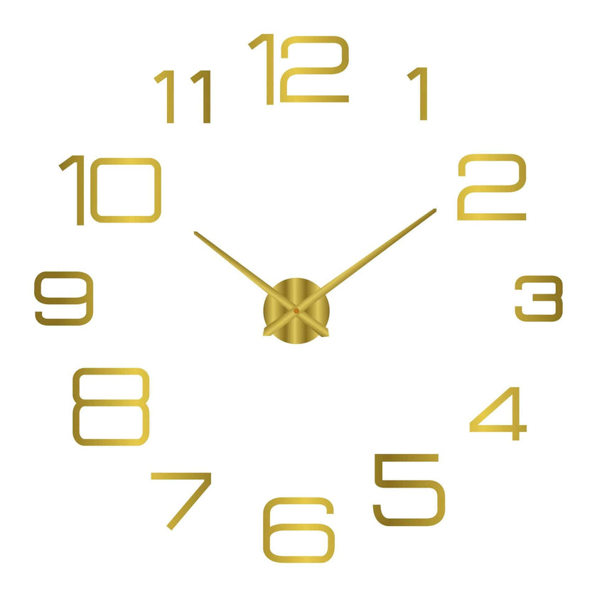 Modern Design Large Wall Clock 3D DIY Quartz Clocks Fashion Watches Acrylic Mirror Stickers Living Room - TheWellBeing4All
