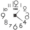 Modern Design Large Wall Clock 3D DIY Quartz Clocks Fashion Watches Acrylic Mirror Stickers Living Room - TheWellBeing4All