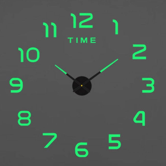 Modern Design Large Wall Clock 3D DIY Quartz Clocks Fashion Watches Acrylic Mirror Stickers Living Room - TheWellBeing4All