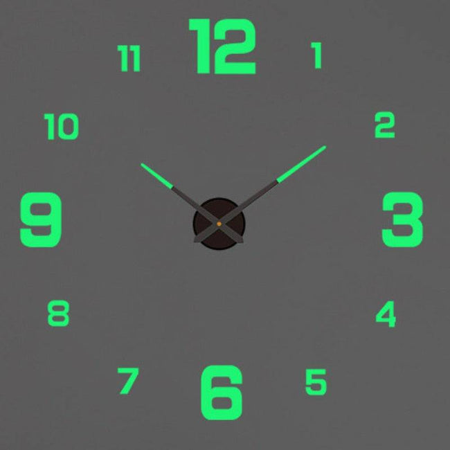 Modern Design Large Wall Clock 3D DIY Quartz Clocks Fashion Watches Acrylic Mirror Stickers Living Room - TheWellBeing4All
