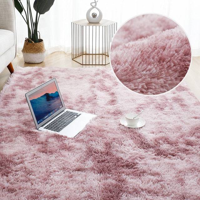 TheWellBeing ™ Plush Velvet Carpet for Living & Bed Rooms - Soft, Fluffy Floor Mat - TheWellBeing4All