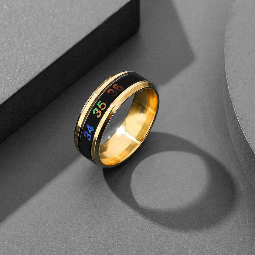 Temperature Ring Titanium Steel Mood Emotion Feeling Intelligent Temperature Sensitive Rings for Women Men Waterproof Jewelry - TheWellBeing4All