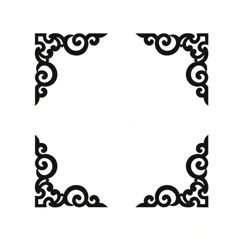 Acrylic Geometry Gold Modern Room Decor Edge Strip Corner Line Wall Decor - TheWellBeing4All