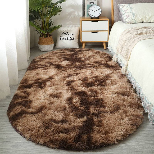 TheWellBeing™Large Plush Oval Carpet - Cozy Home Decor for Living and Bedroom - TheWellBeing4All