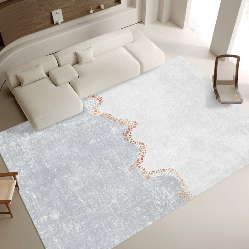 Light Luxury Carpet Home Decoration Large Area Living Room Bedroom Study Cloakroom Thickened Soft Polyester Rugs - TheWellBeing4All