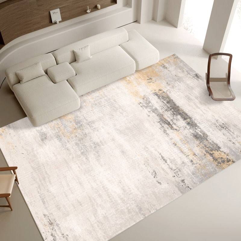 Light Luxury Carpet Home Decoration Large Area Living Room Bedroom Study Cloakroom Thickened Soft Polyester Rugs - TheWellBeing4All