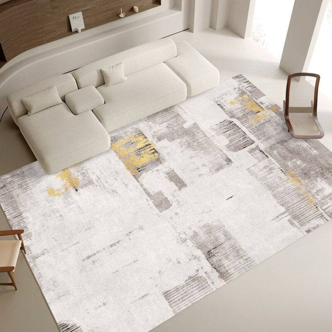 Light Luxury Carpet Home Decoration Large Area Living Room Bedroom Study Cloakroom Thickened Soft Polyester Rugs - TheWellBeing4All