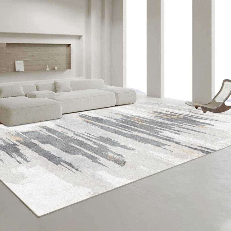 Light Luxury Carpet Home Decoration Large Area Living Room Bedroom Study Cloakroom Thickened Soft Polyester Rugs - TheWellBeing4All