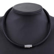 Men's Leather Choker Brown Black Braided Rope Chain Necklace For Men Boys Stainless Steel Clasp Male Jewelry - TheWellBeing4All