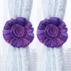 European Peony Flower Curtain Tieback Strap Curtain Holder Peony Flower Curtain Clip-on Tie Backs Curtain - TheWellBeing4All