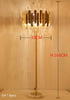 Luxury Modern Crystal Gold Stand Floor Lamp LED For Bedroom Living Room Indoor Home Light Fixtures - TheWellBeing4All
