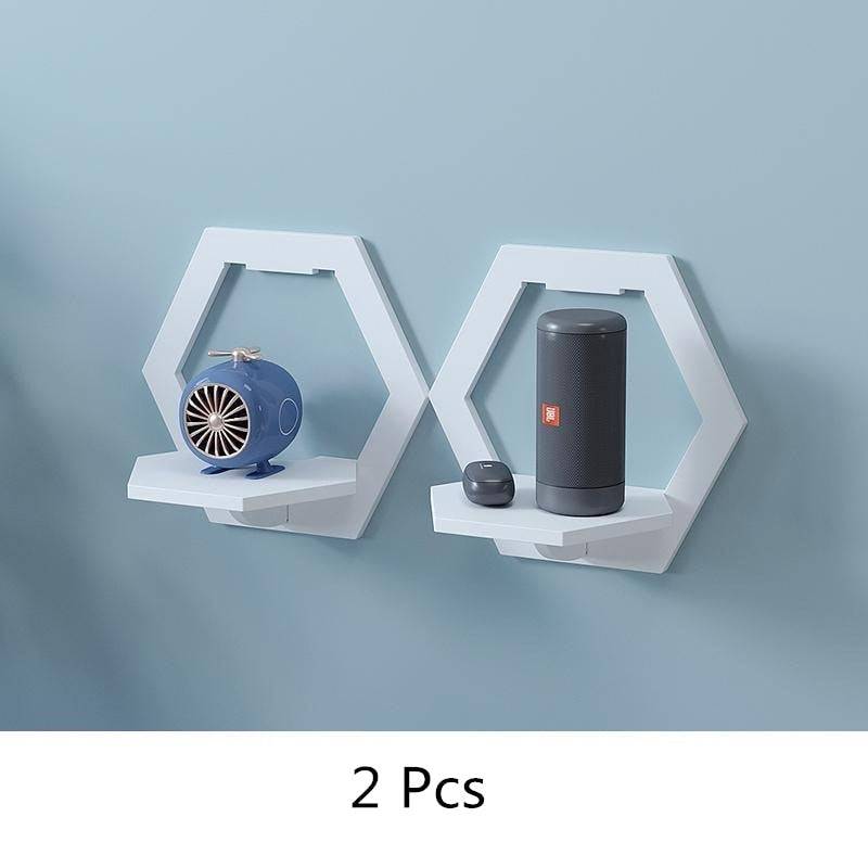 life Tree Bedroom Shelves Wall-mounted Cosmetic Storage Rack Girly Heart Room Decoration Wall Shelf living room free punching - TheWellBeing4All