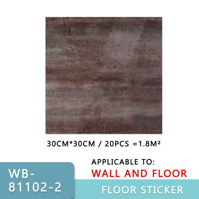 WallStickers Self Adhesive Waterproof Marble PVC Floor Sticker Bathroom living room Renovation Decals Wall Ground Decor - TheWellBeing4All