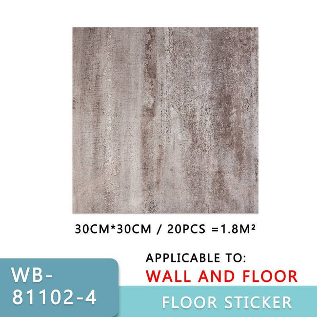 WallStickers Self Adhesive Waterproof Marble PVC Floor Sticker Bathroom living room Renovation Decals Wall Ground Decor - TheWellBeing4All