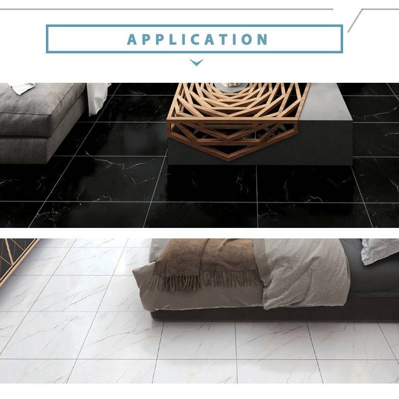 WallStickers Self Adhesive Waterproof Marble PVC Floor Sticker Bathroom living room Renovation Decals Wall Ground Decor - TheWellBeing4All