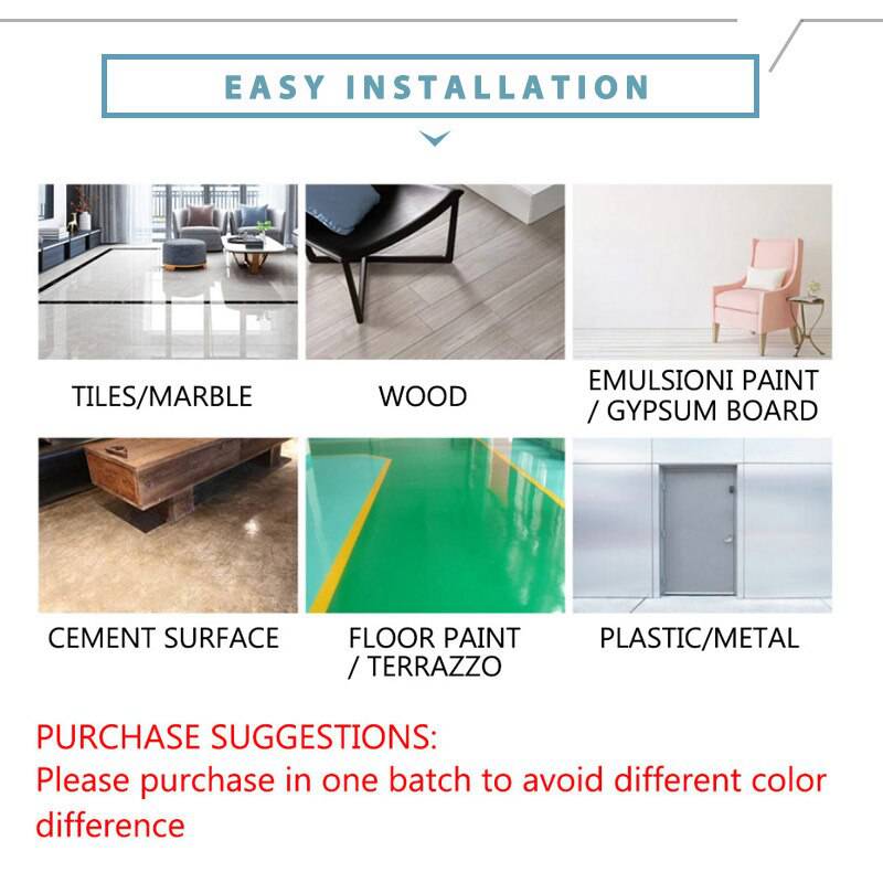 WallStickers Self Adhesive Waterproof Marble PVC Floor Sticker Bathroom living room Renovation Decals Wall Ground Decor - TheWellBeing4All