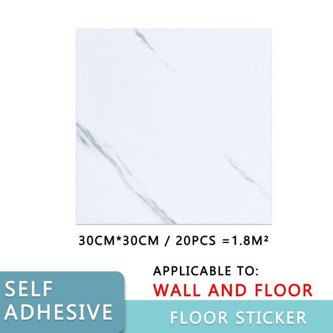 WallStickers Self Adhesive Waterproof Marble PVC Floor Sticker Bathroom living room Renovation Decals Wall Ground Decor - TheWellBeing4All