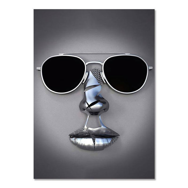 Metal Figure Statue Canvas Painting Romantic Abstract Posters Prints Wall Art Pictures Modern Living Room Decorations for Home - TheWellBeing4All