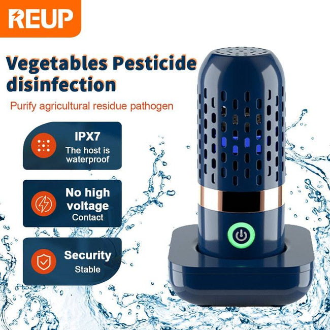 Protable Washing Machine Capsule Shape Wireless Food Purifier - TheWellBeing4All