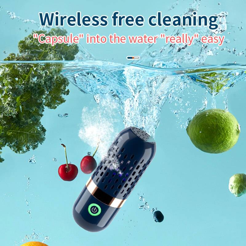Protable Washing Machine Capsule Shape Wireless Food Purifier - TheWellBeing4All