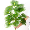 Large Artificial Palm Tree Tropical Plants Branch Plastic Fake Leaves Green Monstera For Christmas Home Garden Room Decor - TheWellBeing4All
