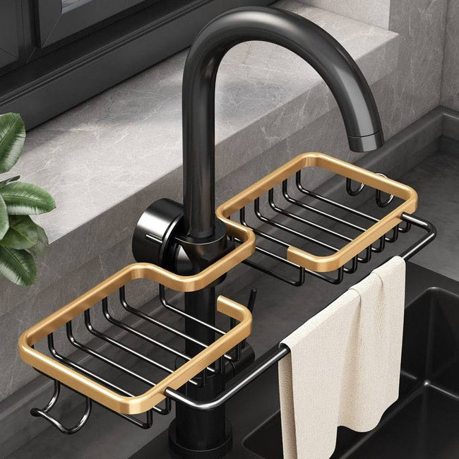 Kitchen Space Aluminum Sink Drain Rack - TheWellBeing4All