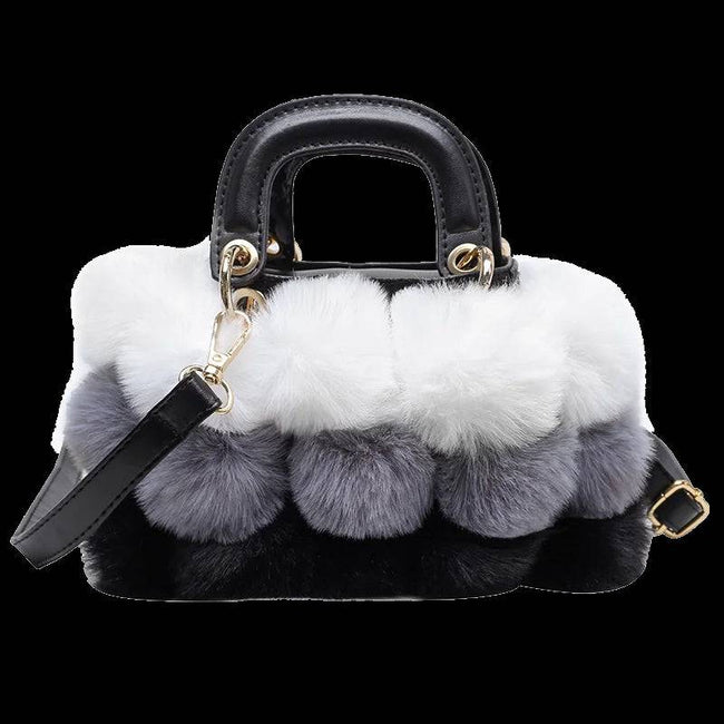 Quilted Stripes  Winter Soft Plush bag - TheWellBeing4All