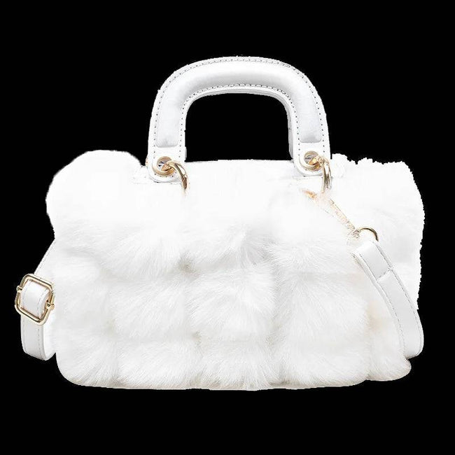 Quilted Stripes  Winter Soft Plush bag - TheWellBeing4All