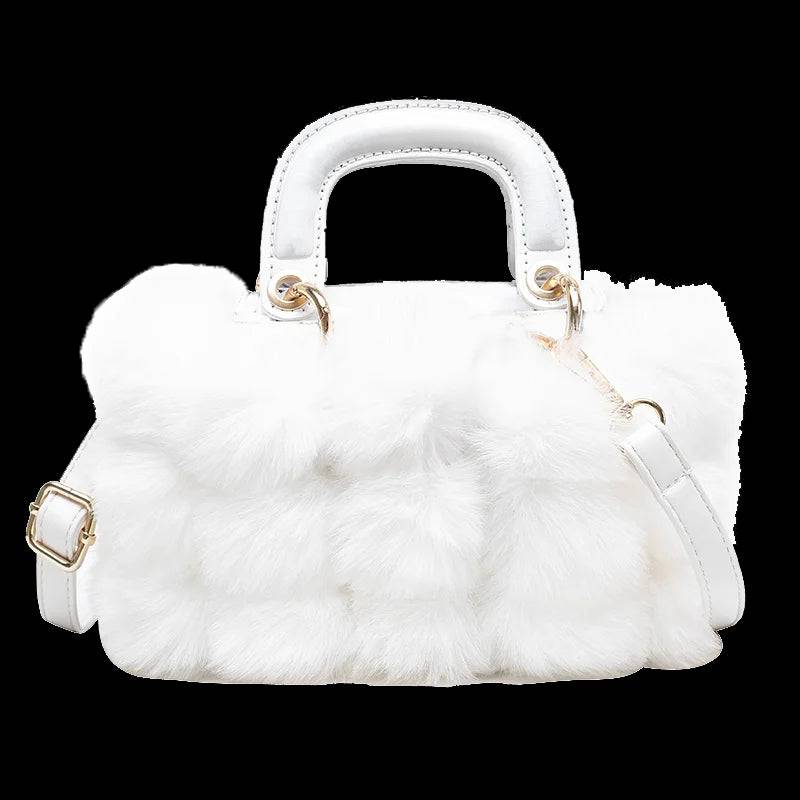 Quilted Stripes  Winter Soft Plush bag - TheWellBeing4All