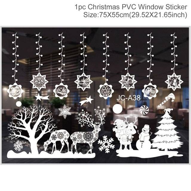 Christmas Wall Window Stickers Marry Christmas Decoration - TheWellBeing4All