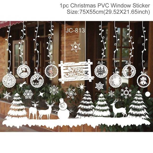Christmas Wall Window Stickers Marry Christmas Decoration - TheWellBeing4All