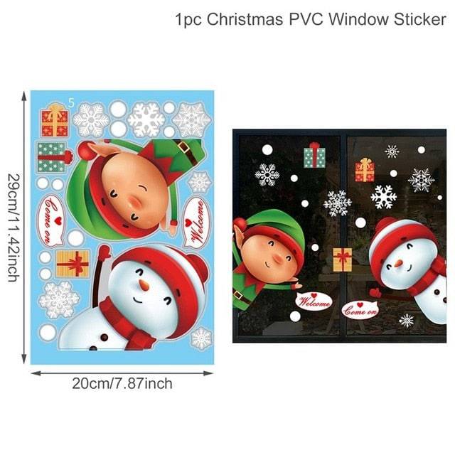 Christmas Wall Window Stickers Marry Christmas Decoration - TheWellBeing4All