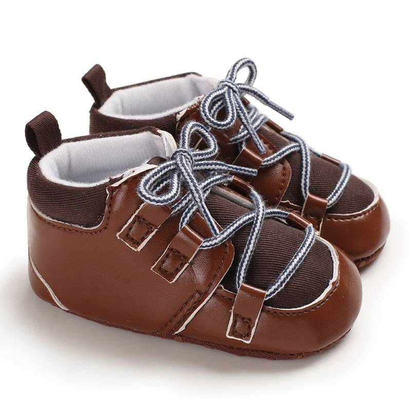 Newborn Baby Shoes Brown Themed Multicolor Boys and Girls Shoes Casual Sneakers Soft Sole Non-Slip Toddler Shoes First Walkers - TheWellBeing4All