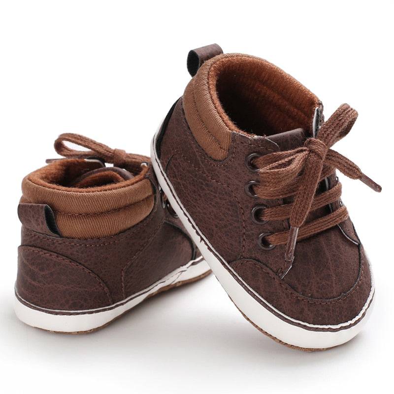Newborn Baby Shoes Brown Themed Multicolor Boys and Girls Shoes Casual Sneakers Soft Sole Non-Slip Toddler Shoes First Walkers - TheWellBeing4All