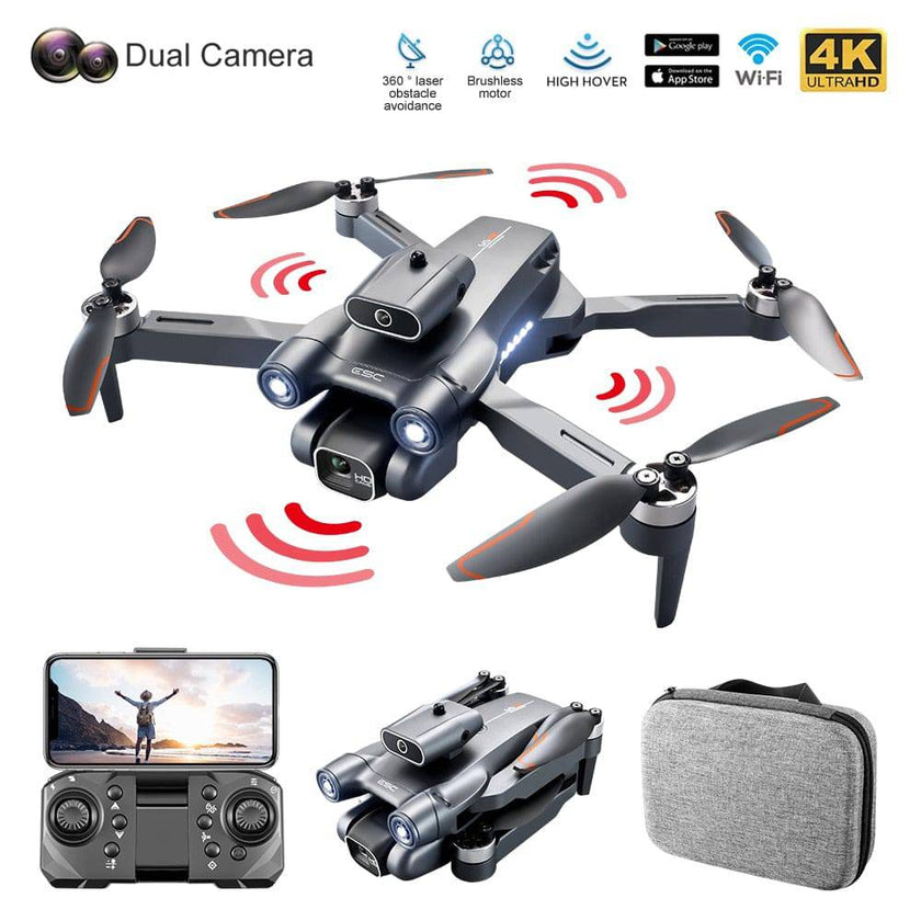 Drone 4k Professional 8K HD Camera Obstacle Avoidance Aerial Photography Brushless Foldable Quadcopter 3km - TheWellBeing4All