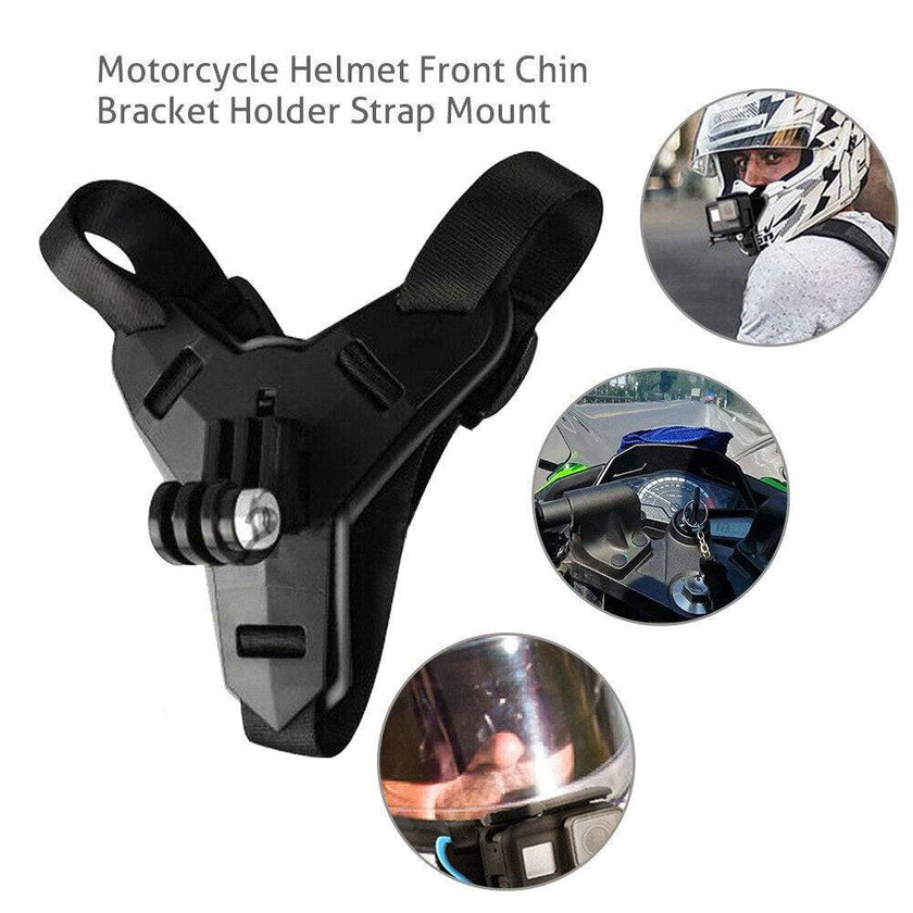 Motorcycle Helmet Chin Bracket Suitable for GoPro Hero 5 6 7 Action Sports Camera Full Face Bracket Accessories - TheWellBeing4All