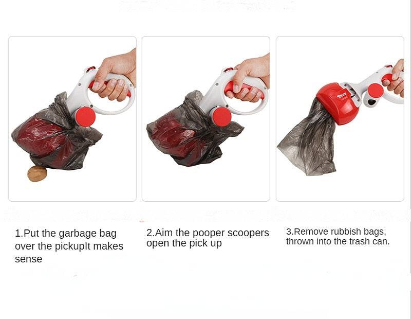 Pet Pickup Portable Dog Poop Pickup Pet Toilet with Garbage Bag Poop Bag  Bolsas Caca Perro Biodegradables - TheWellBeing4All