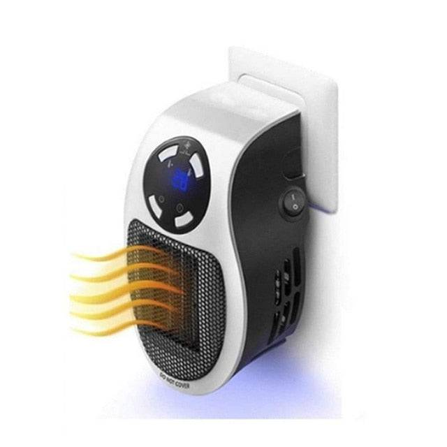 Portable Electric Heater Plug-in Wall Heater  Remote Warmer Machine 500W Device - TheWellBeing4All