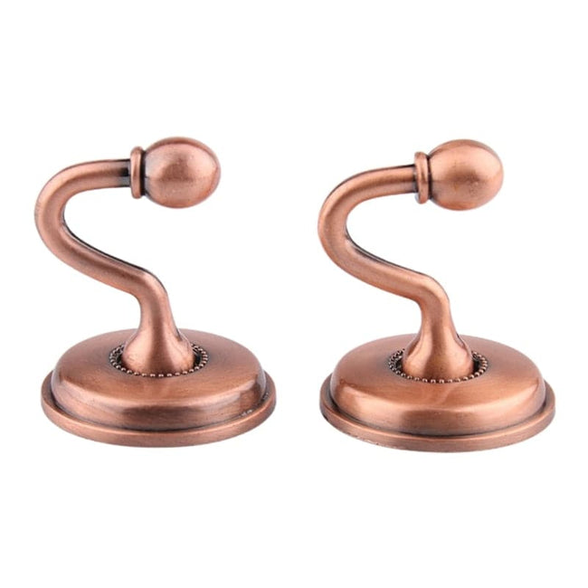 1 Pair European Iron Curtain Hooks Curtain Tieback Wall Hook Holdback for Bedroom Dormitory Curtain Decoration - The Well Being The Well Being red bronze The Well Being 1 Pair European Iron Curtain Hooks Curtain Tieback Wall Hook Holdback for Bedroom Dormitory Curtain Decoration
