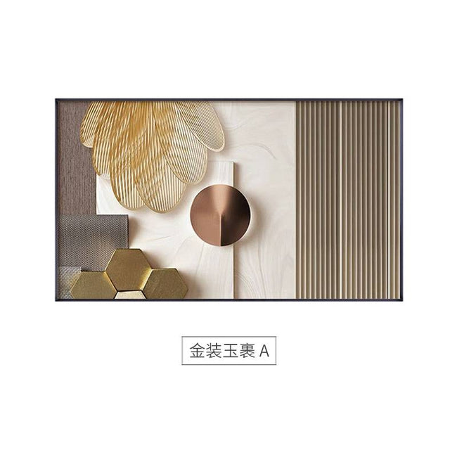 Luxury Wall Art Modern Minimalist Abstract Gold Poster Prints Nordic Decoration Canvas Painting Pictures - TheWellBeing4All