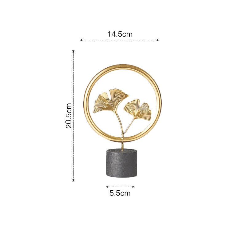 Nordic Gold Ginkgo Leaf Crafts Leaves Sculpture Luxury Living Room Decor Home Decoration Accessories Office Desktop Ornaments - The Well Being The Well Being D The Well Being Nordic Gold Ginkgo Leaf Crafts Leaves Sculpture Luxury Living Room Decor Home Decoration Accessories Office Desktop Ornaments