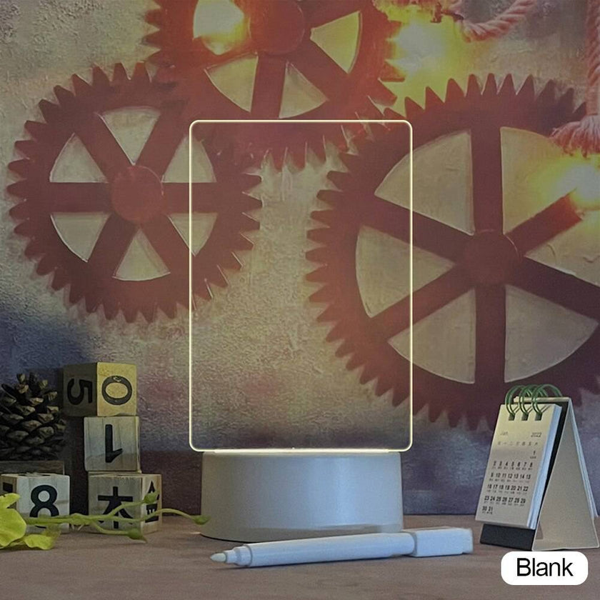 Note Board Creative Led Night Light USB Message Board Holiday Light With Pen Gift - TheWellBeing4All