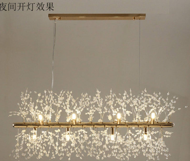 Nordic Modern Crystal Chandelier Dandelion Chandelier Lights Pendant Lamp - TheWellBeing4All